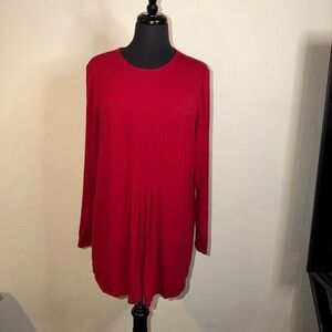 J. Jill Vibrant Red Tunic Top